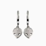 Bortwide "Cyber Alien" Sterling Silver Earrings