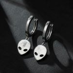 Bortwide "Cyber Alien" Sterling Silver Earrings