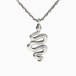 Bortwide "Black Mamba" Snake Sterling Silver Necklace