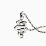 Bortwide "Black Mamba" Snake Sterling Silver Necklace