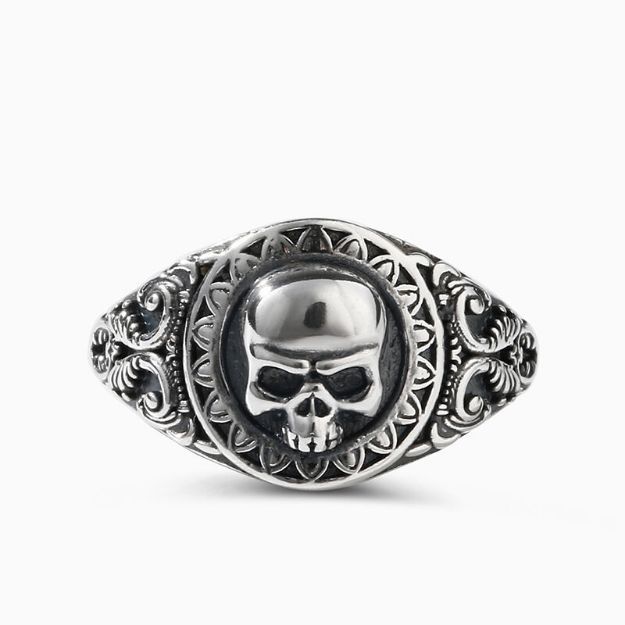 Bortwide "Micro Reaper" Skull Sterling Silver Ring