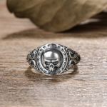 Bortwide "Micro Reaper" Skull Sterling Silver Ring