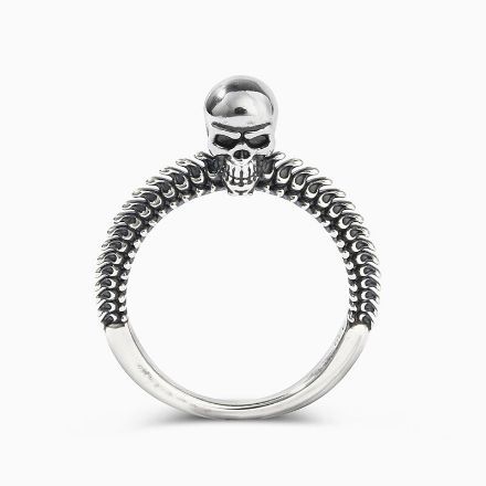 Bortwide "Gothic Style" Skull Sterling Silver Ring