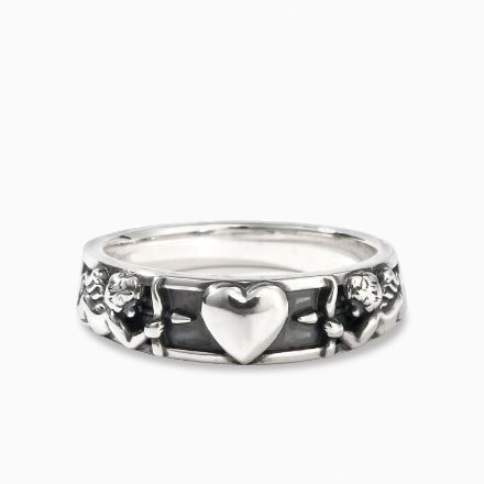 Bortwide "Cupid's Arrow" Heart Sterling Silver Ring