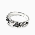 Bortwide "Cupid's Arrow" Heart Sterling Silver Ring