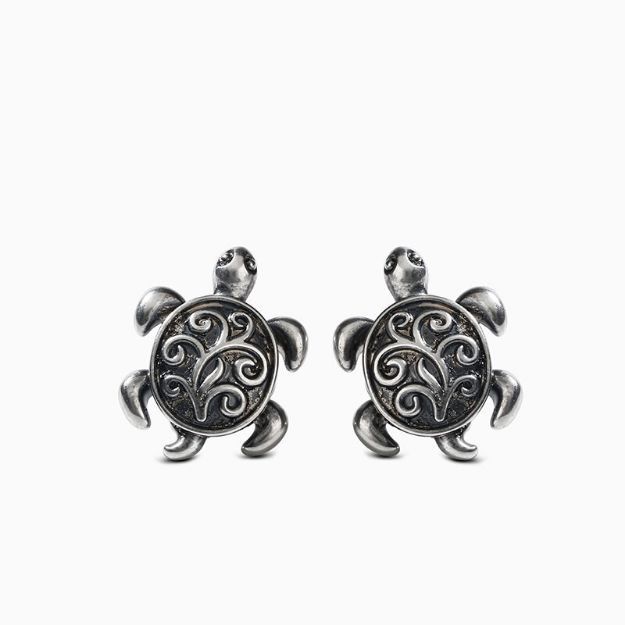 Bortwide "Sea Turtle" Sterling Silver Earrings