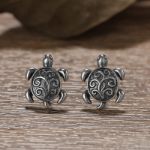 Bortwide "Sea Turtle" Sterling Silver Earrings