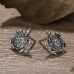 Bortwide "Sea Turtle" Sterling Silver Earrings