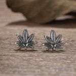 Bortwide "Pot Leaf" Sterling Silver Earrings