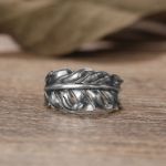 Bortwide "Angel Feather" Sterling Silver Ring