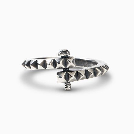 Bortwide "Screw Design" Sterling Silver Ring