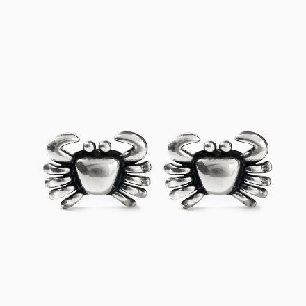 Bortwide "Feisty Crab" Sterling Silver Earrings