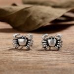 Bortwide "Feisty Crab" Sterling Silver Earrings