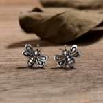 Bortwide "Whimsical Busy Bee" Sterling Silver Earrings