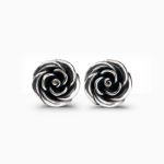 Bortwide "Love in Bloom" Floral Sterling Silver Earrings