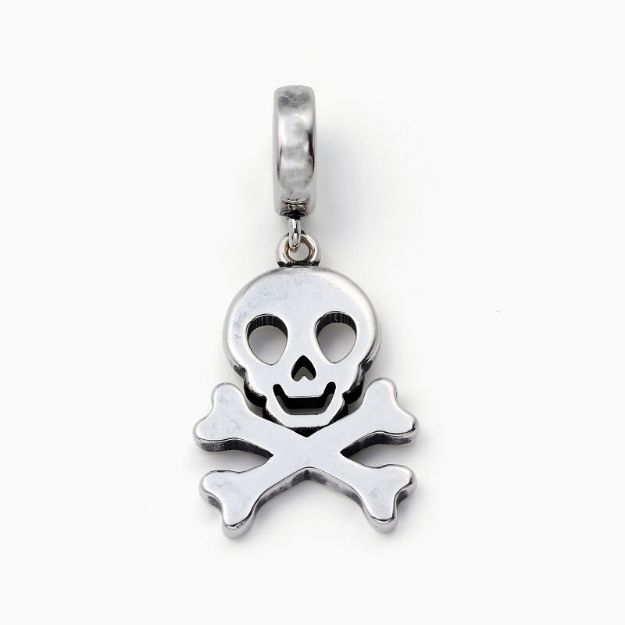 Bortwide "Pirate" Skull Sterling Silver Charm