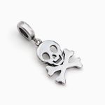 Bortwide "Pirate" Skull Sterling Silver Charm