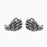 Bortwide "Gothic Style" Skeleton Sterling Silver Earrings