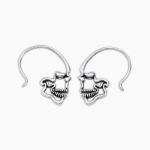 Bortwide "Steampunk" Skull Sterling Silver Earrings