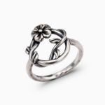 Bortwide "Cherry Blossom" Floral Sterling Silver Ring