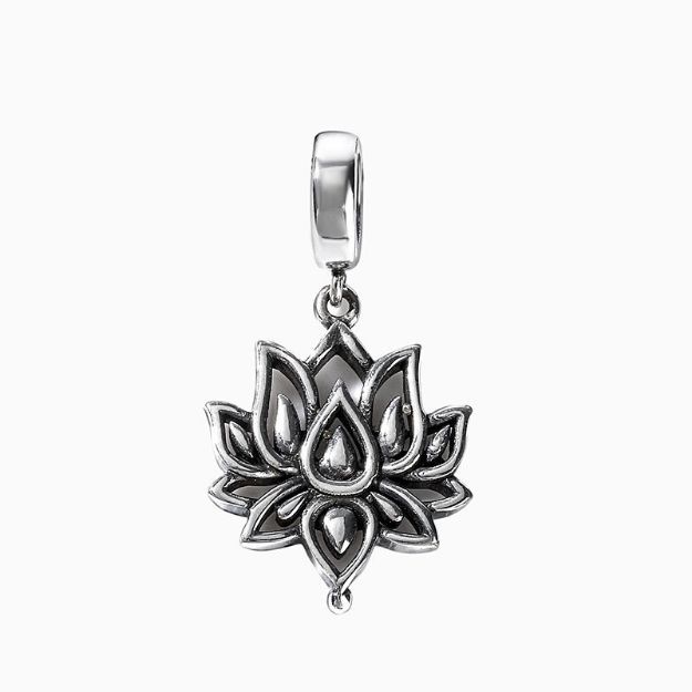 Bortwide "Flower of Heaven" Lotus Sterling Silver Charm