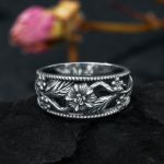 Bortwide "Flower of Life" Sterling Silver Women's Band