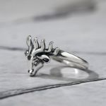 Bortwide "Vintage Deer" Sterling Silver Ring