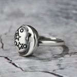 Bortwide "Moon and Stars" Sterling Silver Ring