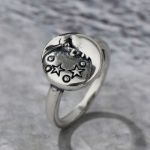 Bortwide "Moon and Stars" Sterling Silver Ring