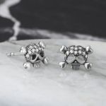 Bortwide "Skull and Bones" Sterling Silver Earrings