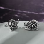 Bortwide "Little Snail" Sterling Silver Earrings