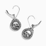 Bortwide "Gothic Skull" Sterling Silver Earrings