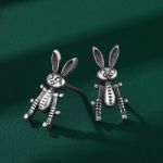 Bortwide "Mechanical Rabbit" Sterling Silver Earrings