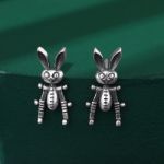 Bortwide "Mechanical Rabbit" Sterling Silver Earrings