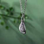 Bortwide "Get Close to Nature" Leaf Sterling Silver Necklace