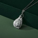 Bortwide "Get Close to Nature" Leaf Sterling Silver Necklace