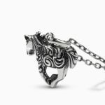 Bortwide "Galloping Horse" Sterling Silver Necklace