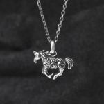 Bortwide "Galloping Horse" Sterling Silver Necklace