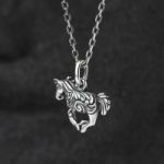 Bortwide "Galloping Horse" Sterling Silver Necklace