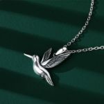 Bortwide "Hummingbird in Flight" Sterling Silver Necklace