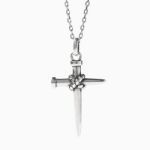 Bortwide "Holy Knot" Cross Design Sterling Silver Necklace