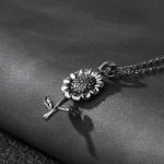 Bortwide "Blooming Sunflower" Sterling Silver Necklace