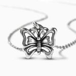 Bortwide "Fly Me to the Sky" Butterfly Sterling Silver Necklace