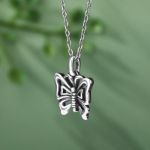 Bortwide "Fly Me to the Sky" Butterfly Sterling Silver Necklace