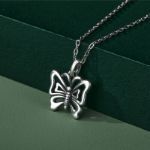 Bortwide "Fly Me to the Sky" Butterfly Sterling Silver Necklace