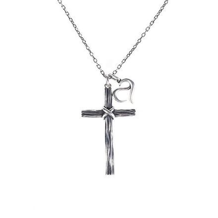 Bortwide Knot Cross Necklace