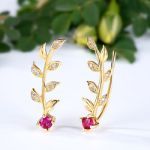 Bortwide Golden Leaves Earring Climber