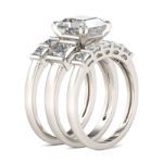 Bortwide Modern Sterling Silver 3PC Ring Set