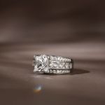 Bortwide Classic Princess Cut Sterling Silver Ring