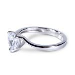 Bortwide Bypass Heart Cut Sterling Silver Ring